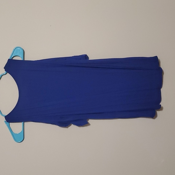 MTS Royal Blue long top with shoulder cut outs - Picture 2 of 7